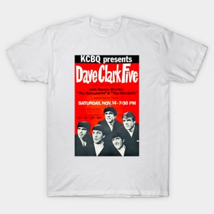 Dave Clark Five Concert Poster (San Diego, 1964) T-Shirt